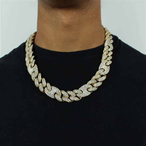 iced gucci link chain|Iced Out Gucci Link Chain (18K Gold) .